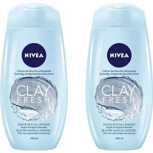 NIVEA Clay Fresh - Blue Agave & Lavender - 2 x 250 ml