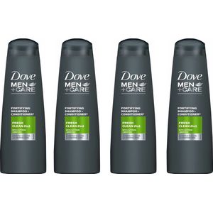 Dove Shampoo 2 in 1 - Men+Care - Fresh Clean - 4 x 250 ml