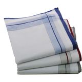 Tiseco 12 stuks Heren zakdoeken Jack - 40 - Wit