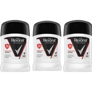 Rexona Men Deo Stick - Invisible Black & White 3 x 40 Gram