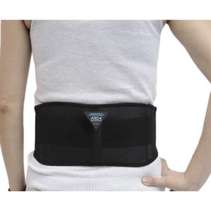NEOPREEN TAILLESTEUN CORSET - ZWEETBAND - (VOOR HERNIA) - UNISEX - ZWART - MAAT S M - 17*100 cm MAAT L XL XXL