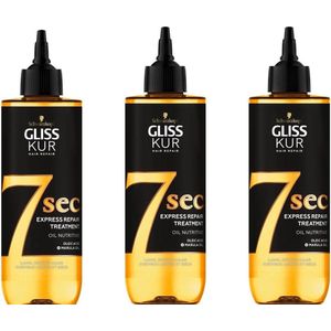 Gliss 7 sec Express Repair Treatment Oil Nutritive - 3 x 200 ml