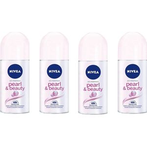 NIVEA® Deo Roller - Pearl & Beauty 4 x 50 ml