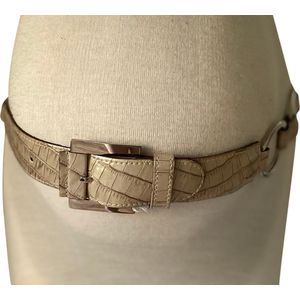 M&M Riem met metal detail, echte leer