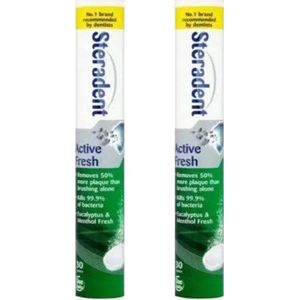 Steradent Reinigingstabletten - Active Fresh 2 x 30 Tabletten