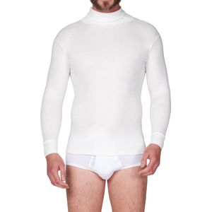 Beeren heren Thermo Colshirt - Lange mouwen - Wit