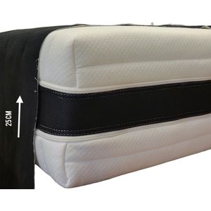 Matras Pocketveren 7-zone 25 cm dik - ' 140x200 ' - 3D Afritsbaar Hoes – tweepersoonsmatras- Hr koudschuim Pocketveer