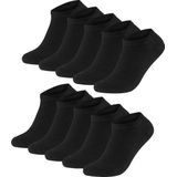 Gianvaglia - Katoenen Enkelsokken - Blauw - 10-paar