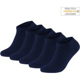Gianvaglia - Katoenen Enkelsokken - Blauw - 10-paar