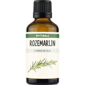 Rozemarijn Olie 100% Biologisch & Puur - 50ml - Rozemarijn Olie Voor in het Haar - Stimuleert Bloedcirculatie en Haargroei - Voedt het Haar en Gaat Haartuitval Tegen - Bevat Vitamines A, B, C, D en Zink - Puur en COSMOS Gecertificeerd