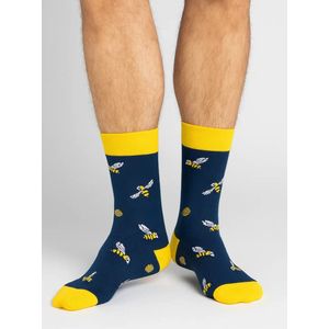Benyson - Sokken - Blauw - Organisch Katoen - 1 Paar - Bijen Print