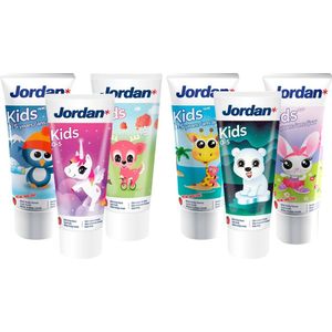 Jordan Tandpasta - Kids 0/5 jaar - Voordeelverpakking 6 x 50 ml