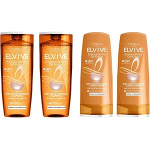 Elvive - Extraordinairy Oil - Fijne Kokosolie - 2 Shampoo & 2 Conditioner