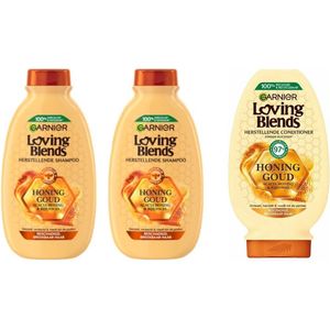 Garnier Loving Blends Honing Goud - 2 Shampoo & 1 Conditioner