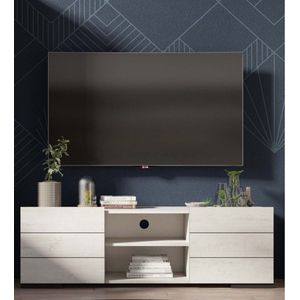 tv-meubel eltiba- tv-kast uitgebleekte eik- zetelsenbedden