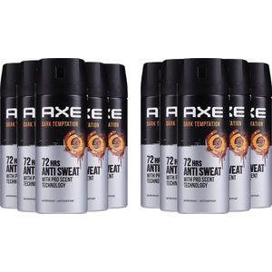 AXE - Dark Temptation Dry - Deo Spray - 10 x 150 ml
