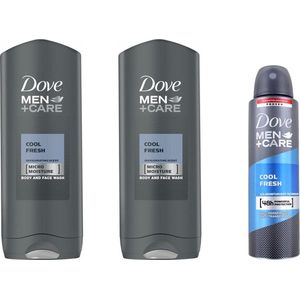 Dove Men + Care Cool Fresh SET - Douchegel + Deo Spray