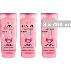 Elvive Nutri Gloss Shampoo XXL - Voordeelverpakking 3 x 400 ml
