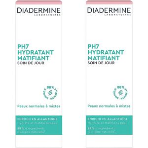 Diadermine - Dagcreme PH7 Hydratant Matifiant - 2 x 50 ml