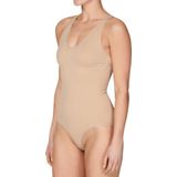 J&C - Shapewear Bodysuit - Wit - Corrigerende Body met Brede Bandjes