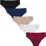 Gaubert - Dames Heup Slips - Katoen - 5-pak - Midi - XL