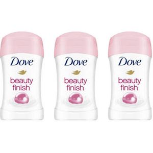Dove Deodorant Stick Beauty Finish - 3 x 40 Gram