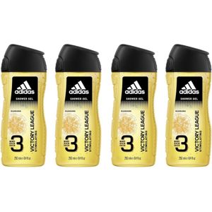 Adidas Douche & Shampoo Men - Victory League - 4 x 250 ml