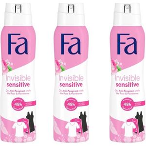 Fa Deospray – Invisible Sensitive - 3 x 150 ml