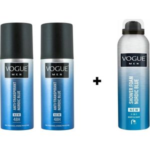 VOGUE Nordic Blue - SET - Deo Spray + Showermousse