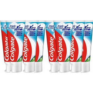 Colgate Tandpasta - Triple Action Whitening - 8 x 75 ml