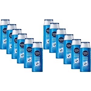 NIVEA MEN Strong Power Shampoo - 12 x 250 ml