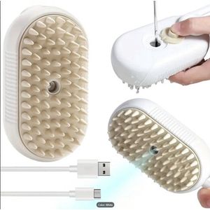 Stoomborstel - Honden & Katten - Premium 3-in-1 Ontharingsborstel - Perfecte Verzorging - Huisdieren