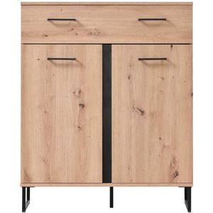 commode- bodo norway- kast- eikenbruin- 2deurs- 1 schuif