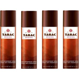 Tabac Original Anti-Perspirant Deo Spray - 4 x 200 ml