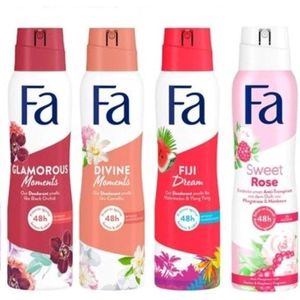 FA Deo Spray - MIX - Glamorous / Divine / Fiji / Sweet Rose