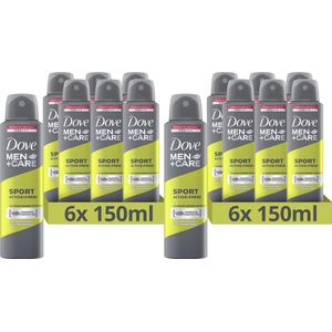 Dove Deo Spray - Men Sport - Voordeelverpakking 12 x 150 ml