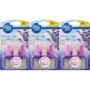 Ambi Pur 3Volution – Navullingen - Lavendel - 3 x 20 ml