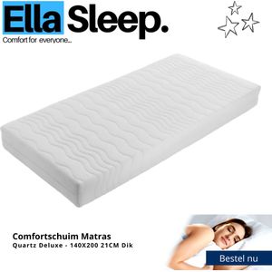 Quartz Deluxe - 7 Zone - Tweepersoons - 140x200 - 21cm - Comfortschuim matras - Anti-allergisch - Tencel