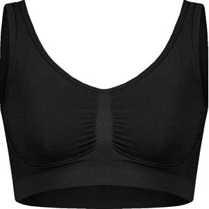 Gianvaglia - Naadloze Comfort Top - Zwart - Bralette