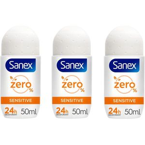 Sanex Deo Roller - Zero Sensitive 3 x 50 ml