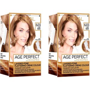 L’Oréal Paris Excellence Age Perfect 6.03 - 2 Stuks