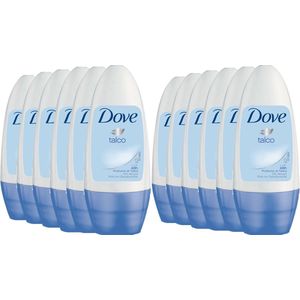 Dove - Deodorant - Roller - Talco - 50ml x 12