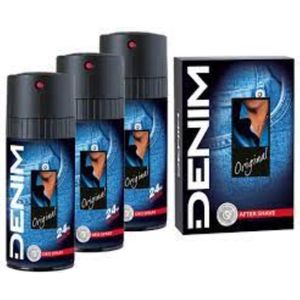 Denim After Shave Original 100 ml & 3 Deodorant / Body Spray