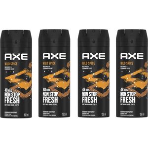 AXE Deo Spray - Wild Spice - 4 x 150 ml