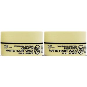 Red One Haar Styling Wax - Keratin - 2 x 150 ml