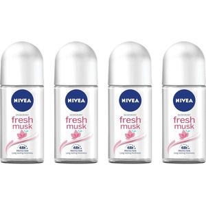 Nivea Deo Roller Musk - 4 x 50 ml