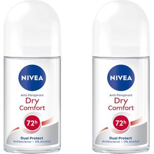 Nivea - Deodorant - Roller - Dry Comfort - 50ml x 2
