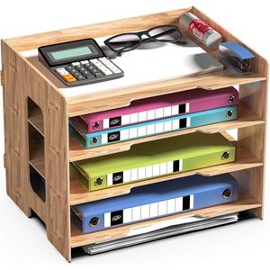 Kantoorbestandenlade, A4-bureau opgeruimde organizer, 4-laags document/papier/brievenbak