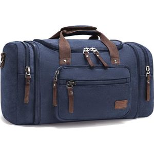 reistas tote handtas mannen weekendtas vrijetijdstas handbagage voor vrouwen en mannen met 40 liter (blauw), blauw, 53*25*30 cm, Reistas