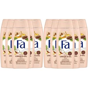Fa - Douchegel - Cream & Oil - Cacaobutter & Coco Oil - 10 x 250 ml